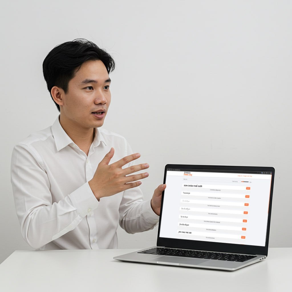 Jake Đỗ cung cấp font chữ miễn phí