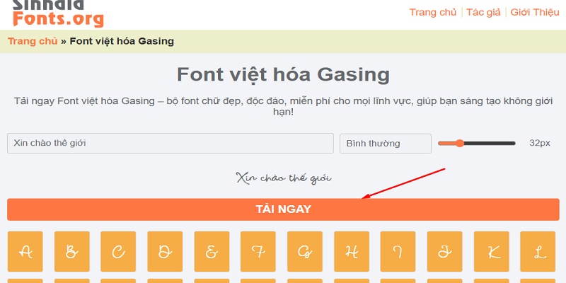 Nhấn tải về theo hướng dẫn sử dụng Sinhalafonts